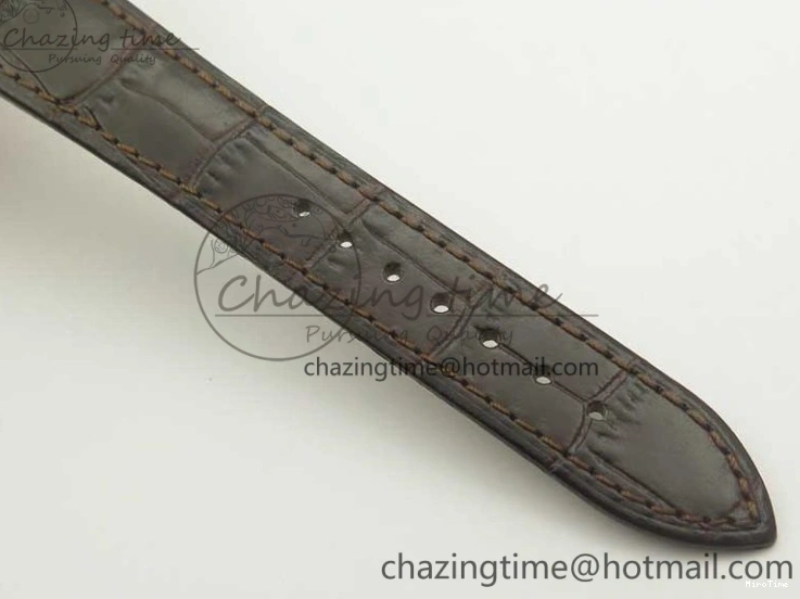 MiroTime 0123 Cellini Time 50509 RG MKF Best Edition White Dial Sticks Marker on Brown Leather Strap A3132 V SoftTouch 3405